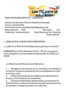 PLAN EDUCATIVO COACH - LIDERANDO