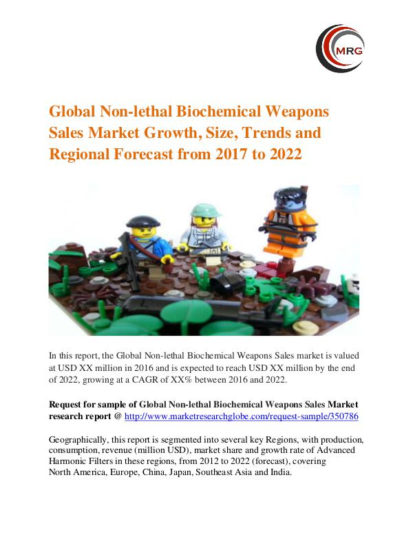 Non-lethal Biochemical Weapons  Market 2017 Technology, Type Global Non-lethal Biochemical Weapons Sales