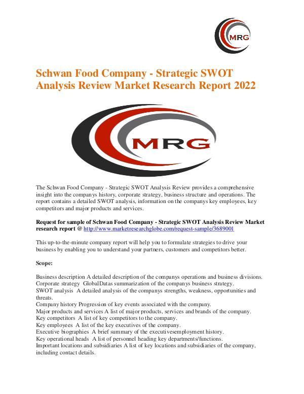 Schwan Food Company - Strategic SWOT Analysis Review Market Size Schwan Food Company - Strategic SWOT Analysis Revi