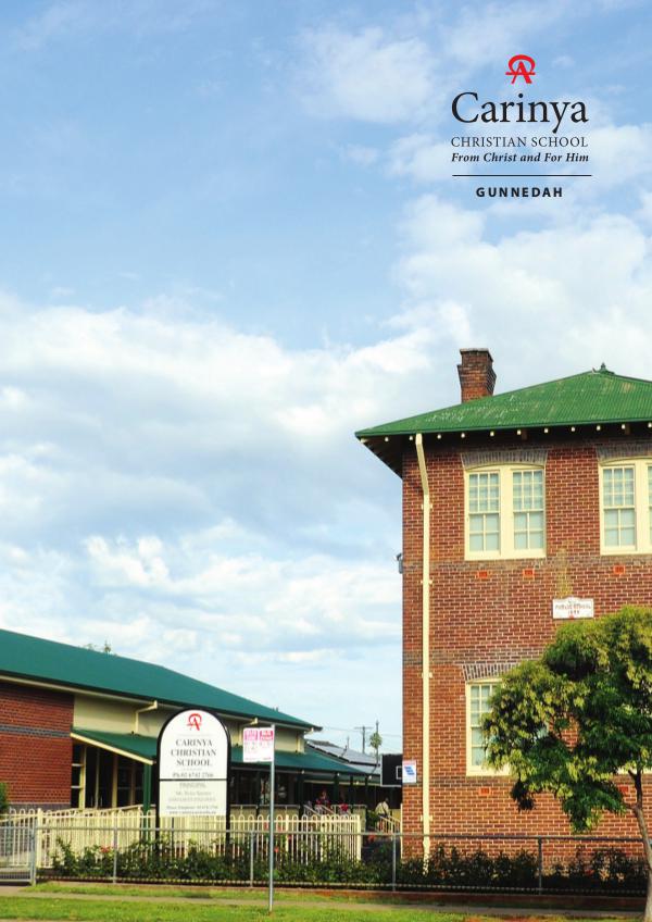 Carinya Christian School Gunnedah 2017 Prospectus