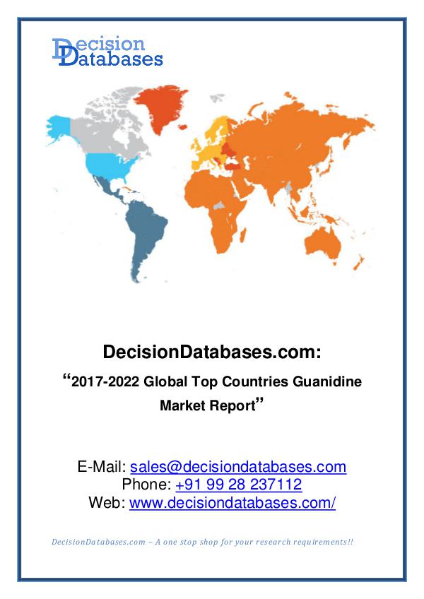 Global Guanidine Market Report 2017