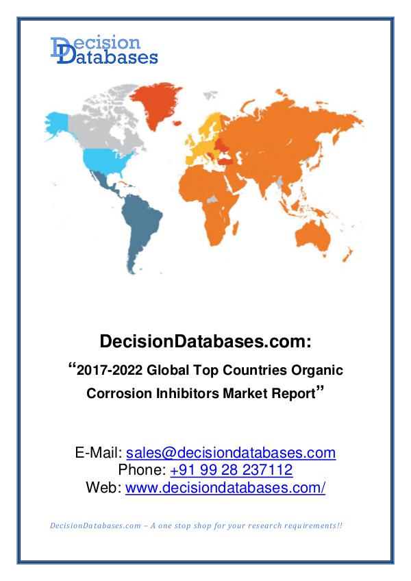 Market Report Global Organic Corrosion Inhibitors Market Report