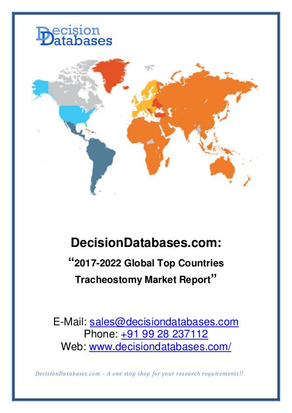 Market Report Global Tracheostomy Market Report 2017