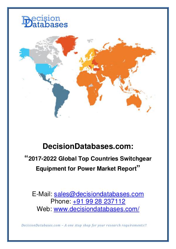 Market Report Global Switchgear Equipment for Power Market