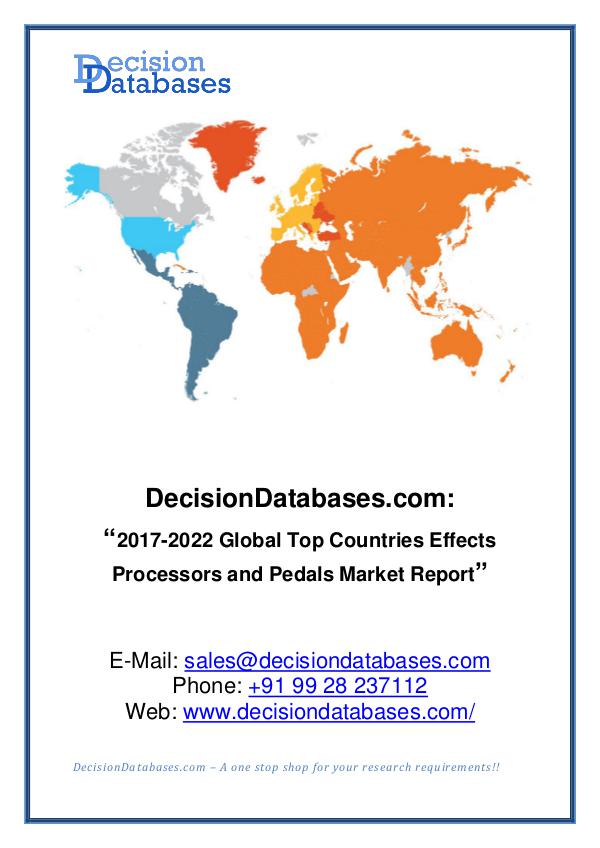 Effects Processors and Pedals Market Report 2017