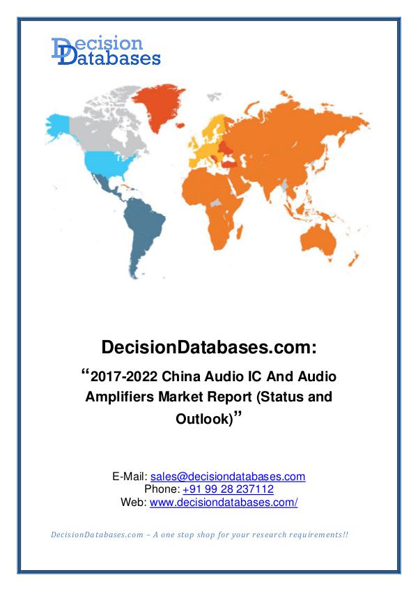 Market Report China Audio IC And Audio Amplifiers Market Report