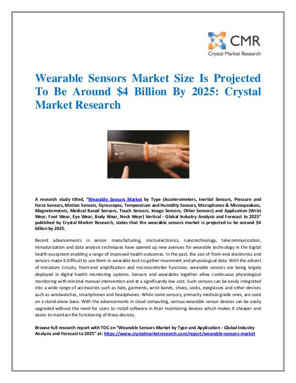 Wearable Sensors Market