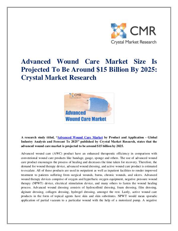 Advanced Wound Care Market