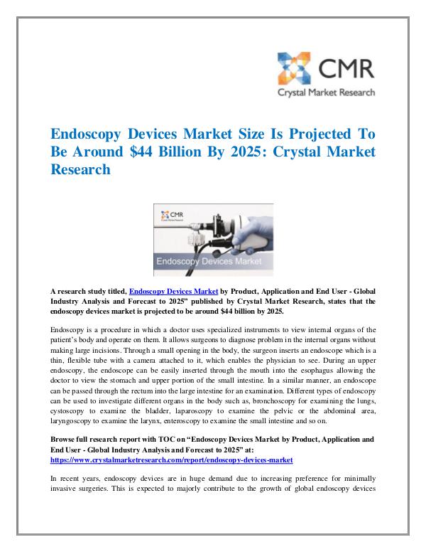 Endoscopy Devices Market