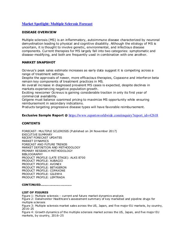 Multiple Sclerosis Forecast