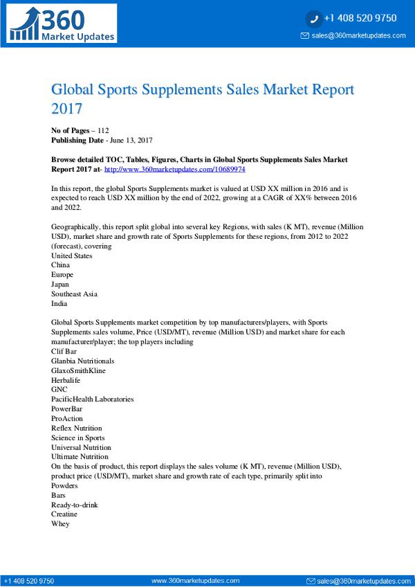 PR Global-Sports-Supplements-Sales-Market-Report-2017