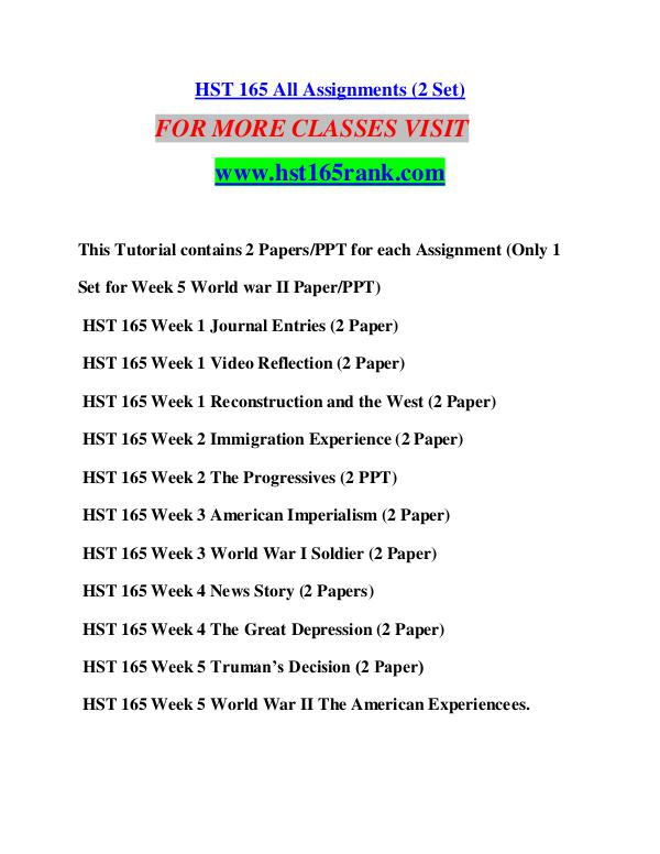 HST 165 RANK Imagine Your Future /hst165rank.com HST 165 RANK Imagine Your Future /hst165rank.com