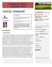 NATAL NOMADS Golf Club Monthly issue