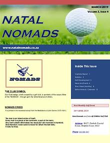 NATAL NOMADS Golf Club Monthly issue