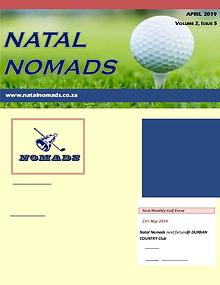 NATAL NOMADS Golf Club Monthly issue