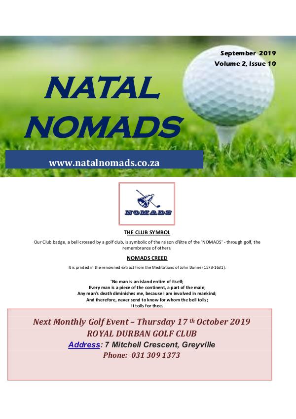 Newsletter Umkomaas Golf Club Volume 2 Issue 10 20