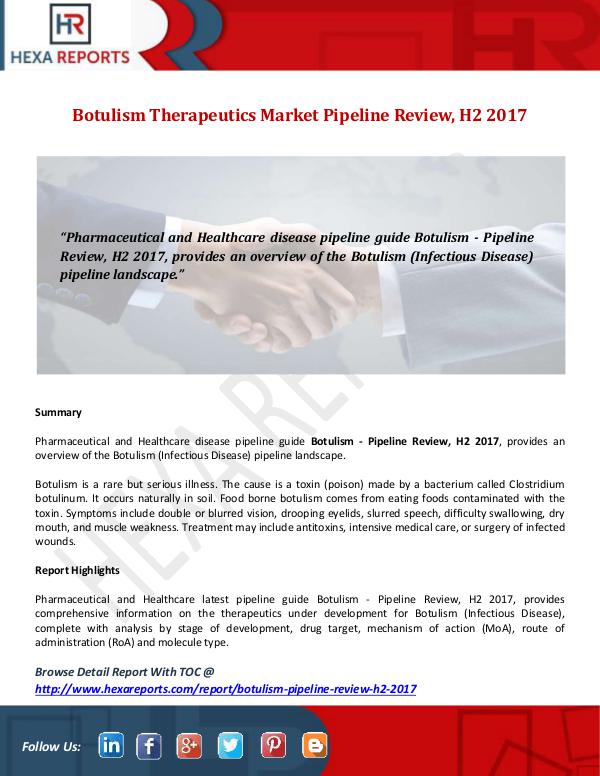 Botulism Therapeutics Market