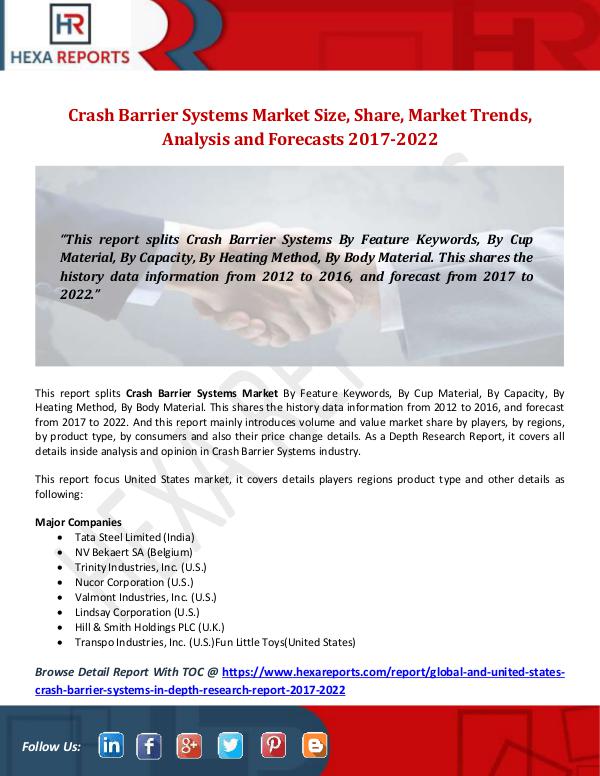 Crash Barrier Systems Market Size, Share, Market T