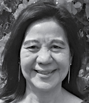 Headshot portrait of Aline Yamashita, the author