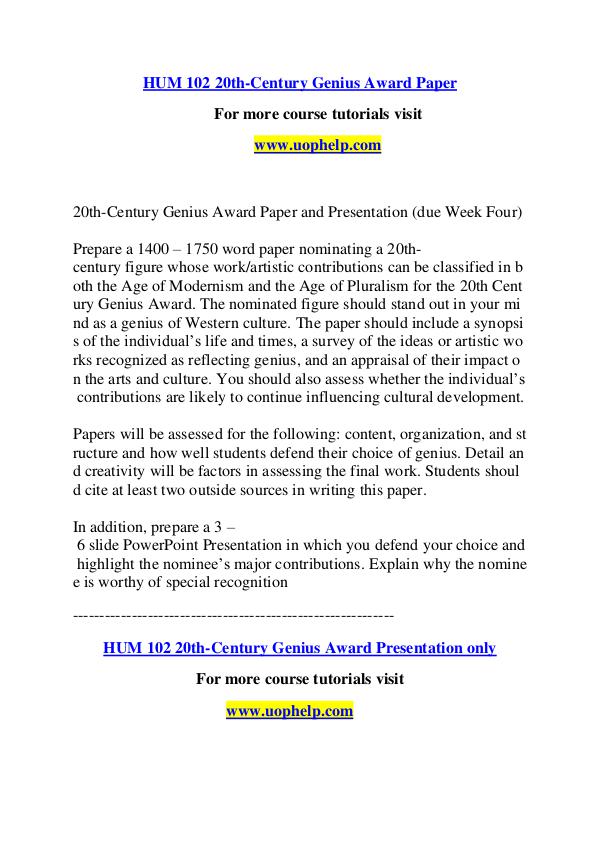 HUM 102  Help A Clearer path to student success/uophelp.com HUM 102  Help A Clearer path to student success/uo