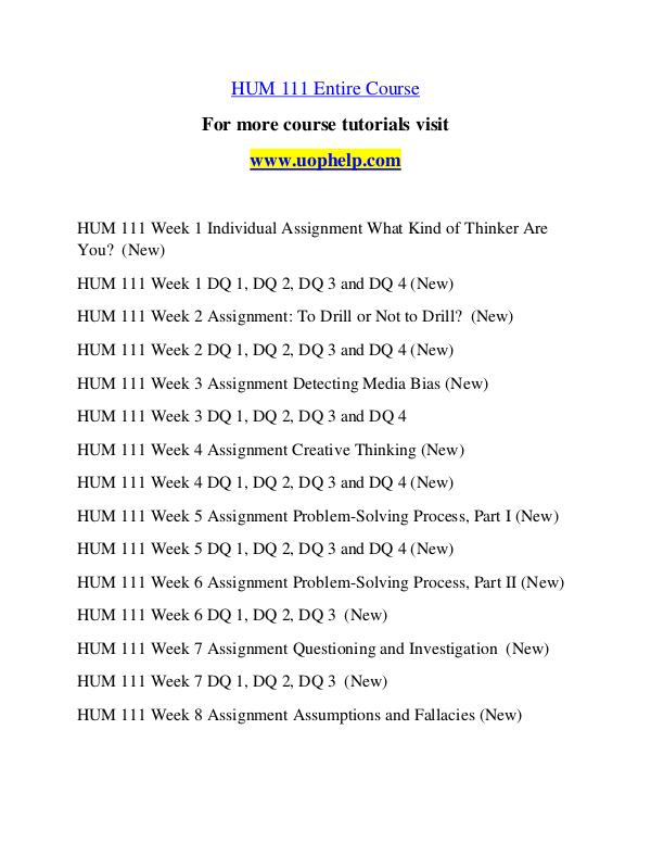 HUM 111  Help A Clearer path to student success/uophelp.com HUM 111  Help A Clearer path to student success/uo