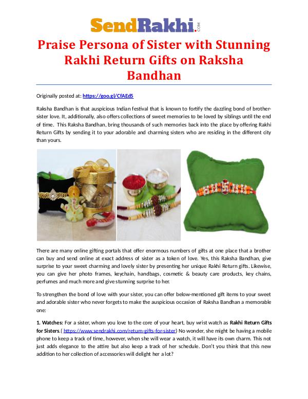 Online Rakhi shopping store Stunning Rakhi Return Gifts on Raksha Bandhan