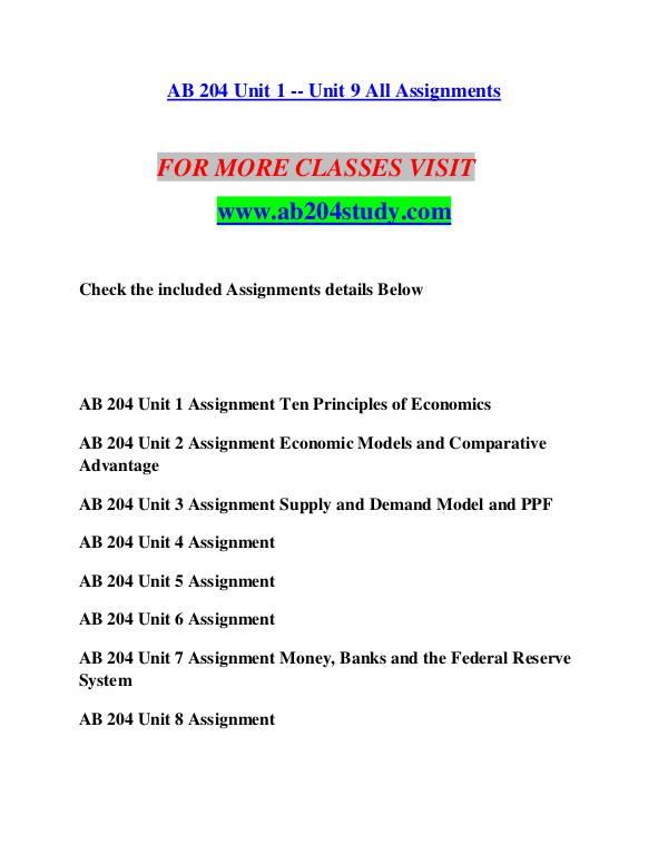 AB 204 STUDY Extraordinary Success/ab204study.com AB 204 STUDY Extraordinary Success/ab204study.com