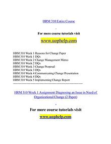 HRM 310 help Minds Online/uophelp.com