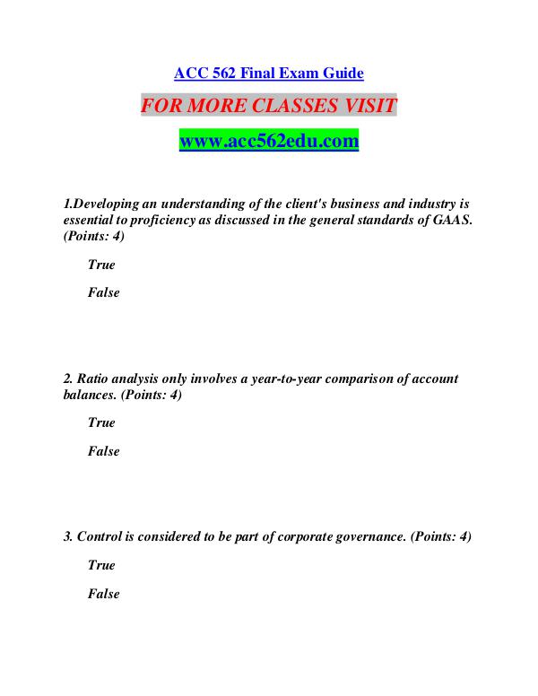 ACC 562 EDU Extraordinary Success/acc562edu.com ACC 562 EDU Extraordinary Success/acc562edu.com