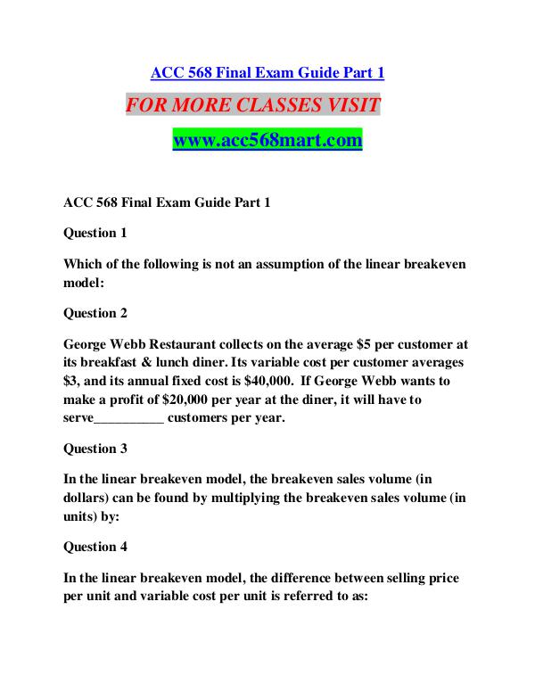 ACC 568 MART Extraordinary Success/acc568mart.com ACC 568 MART Extraordinary Success/acc568mart.com