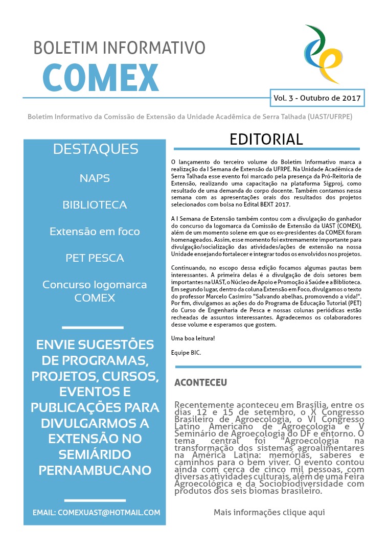 BOLETIM INFORMATIVO COMEX Volume 3