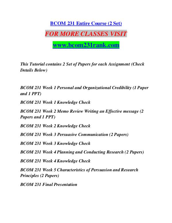 BCOM 231 RANK Extraordinary Success/bcom231rank.com BCOM 231 RANK Extraordinary Success/bcom231rank.c