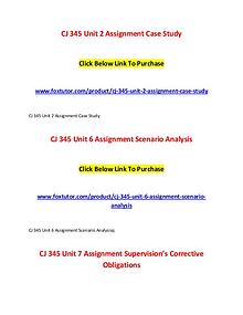 CJ 345 All Assignments