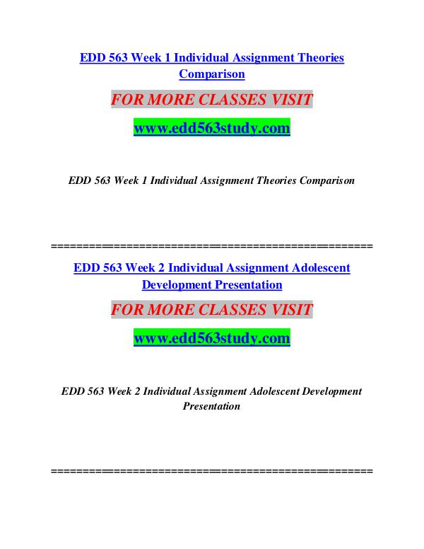 EDD 563 STUDY Extraordinary Success/edd563study.com EDD 563 STUDY Extraordinary Success/edd563study.c