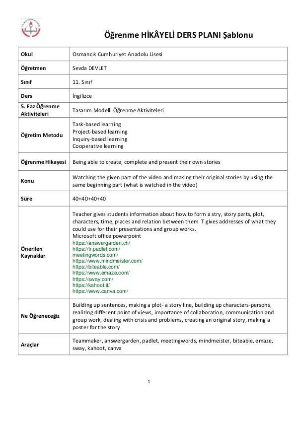 My lesson plan my lesson plan