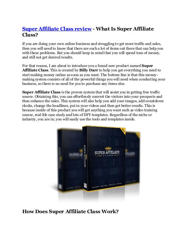 Marketing Super Affiliate Class review