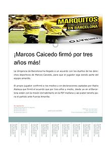 Marcos Caicedo se queda.