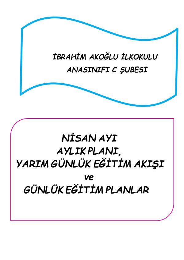 Okulöncesi Günlük Plan Örneği günlük plan