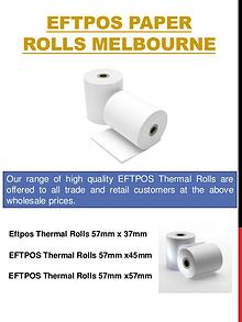 Receipt Paper Rolls Melbourne