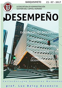 La Evaluación del Desempeño