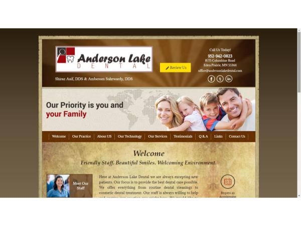 Anderson Lake Dental Eden Prairie Dentist MN  Chanhassen Dental Office