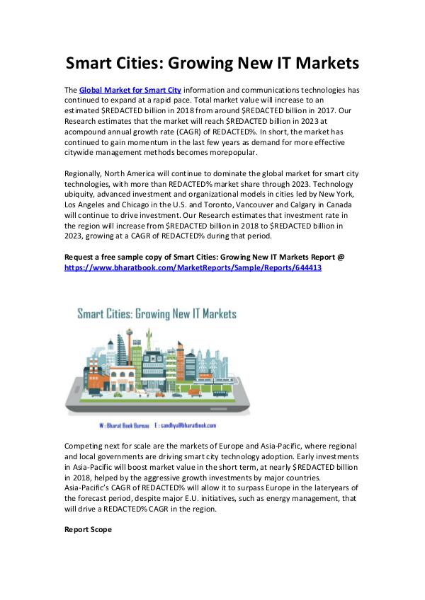 Smart Cities Growing New IT Markets