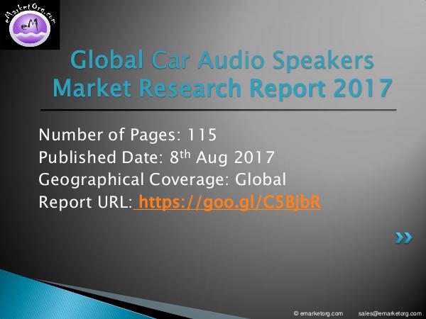 Car Audio Speakers Market Car Audio Speakers Market by Manufacturers, Countr