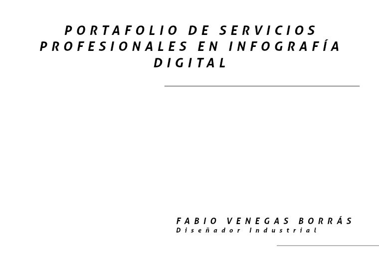 PORTAFOLIO DE SERVICIOS FABIO VENEGAS En diseño industrial