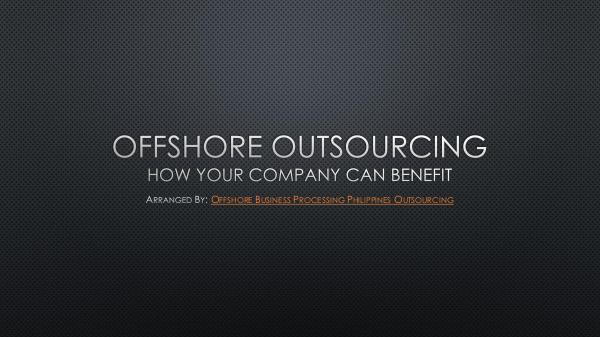 Offshore Outsourcing PDF Offshore Outsourcing ph outsourcing