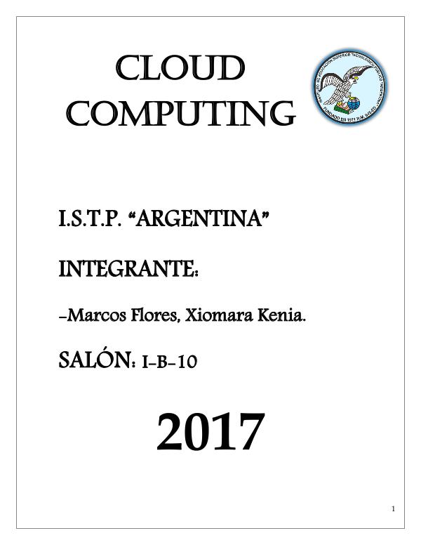 Cloud Computing Cloud Computing