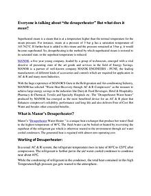 What is Desuperheater water heater?
