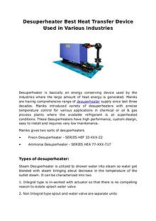 What is a Desuperheater?