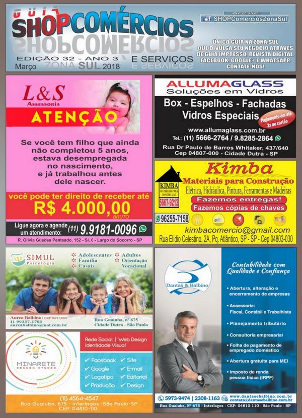 GUIA GUIA SHOPCOMERCIOSZONASUL #32 MARÇO_2018 GUIA SHOPCOMERCIOS Março_2018.PDF