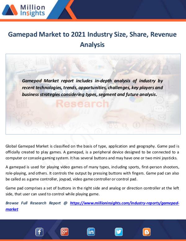 Market News Today Gamepad Market